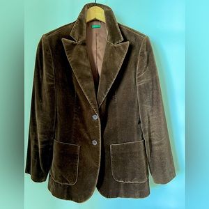 Benetton Velvet Blazer
